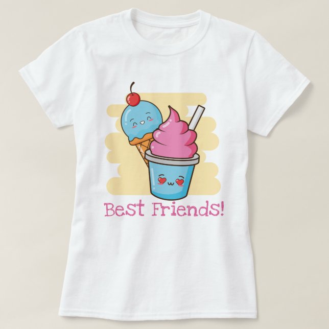 Camiseta Mejores amigos (Diseño del anverso)