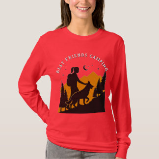 Camiseta Mejores amigos acampando