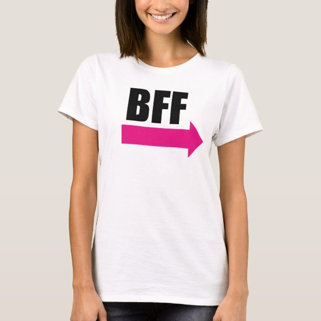 Camiseta Mejores amigos adecuados que hacen juego (BFF) (Anverso)