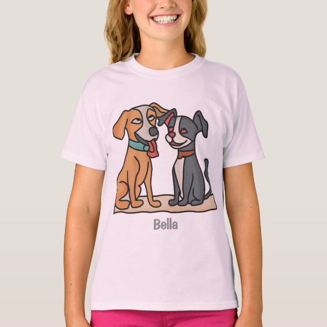 Camiseta Mejores Amigos Adorables: Momentos de Perro Dulce  (Anverso)