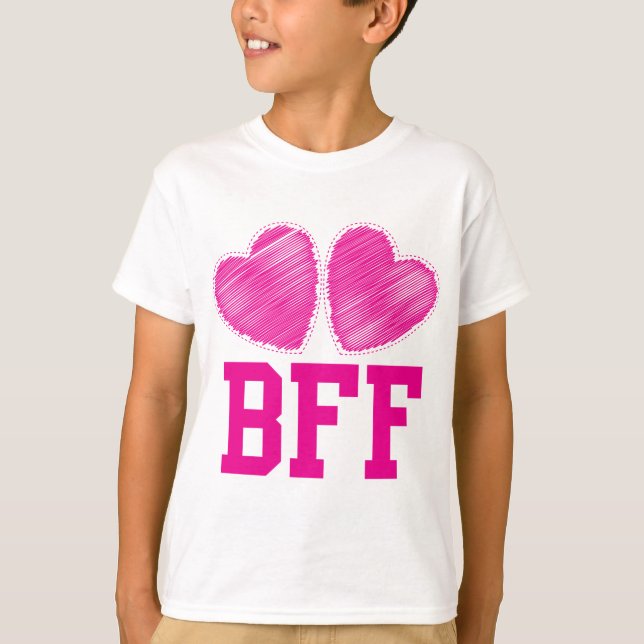 Camiseta Mejores amigos de BFF para siempre con los (Anverso)