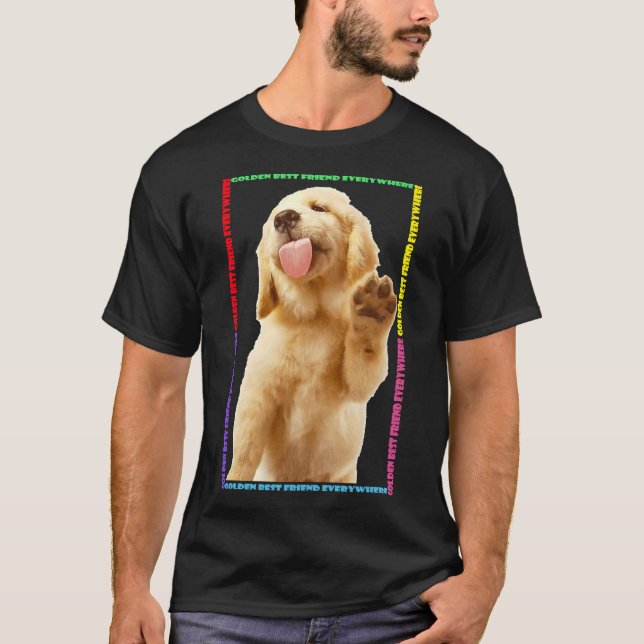 Camiseta Mejores amigos de Golden Retriever (Anverso)