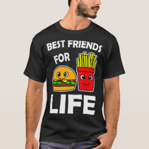 Camiseta Mejores Amigos De La Burger Life Y Los Fries Franc