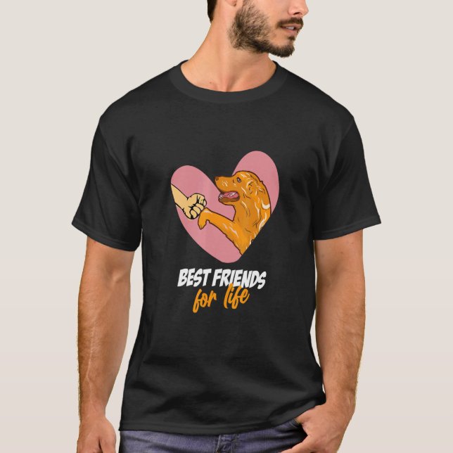 Camiseta Mejores Amigos De La Vida Alemanes Pastores De Per (Anverso)