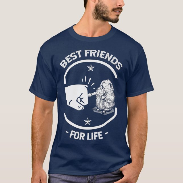 Camiseta Mejores Amigos De La Vida - Amante De Los Hámsters (Anverso)