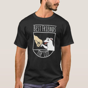 Camiseta Mejores Amigos De La Vida Perro Blanco