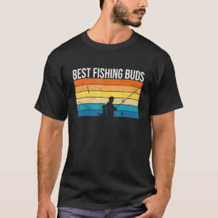 Camiseta Mejores Amigos de Pesca del Hombre Hobby Fisher Ca