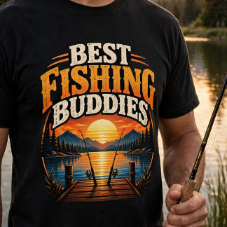 Camiseta Mejores Amigos de Pesca Papá e Hijo Pesca Sol Vint
