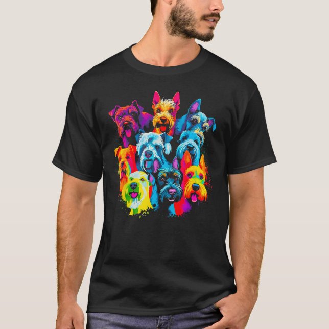 Camiseta Mejores amigos de Schnauzer Dog (Anverso)