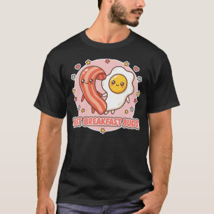 Camiseta Mejores Amigos Desayuno Tiernos Kawai Bacon Huevo