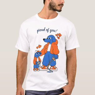 Camiseta Mejores amigos: dúo de perro azul padre e hijo (Na