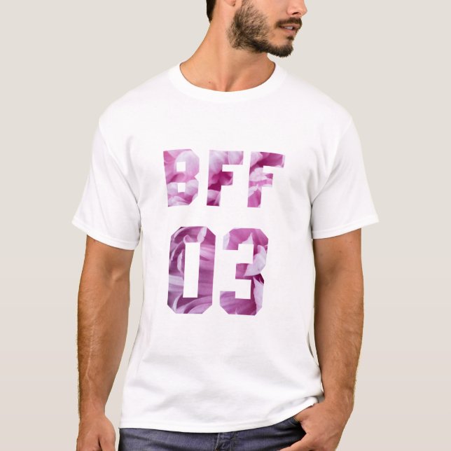 Camiseta Mejores amigos florales para 3 - AMF 03 (Anverso)