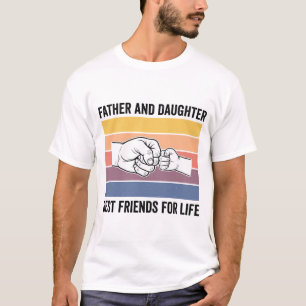 Camiseta Mejores amigos padre e hija para toda la vida Vint
