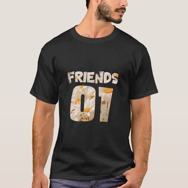 Camiseta Mejores amigos para 3 - amigos (Anverso)
