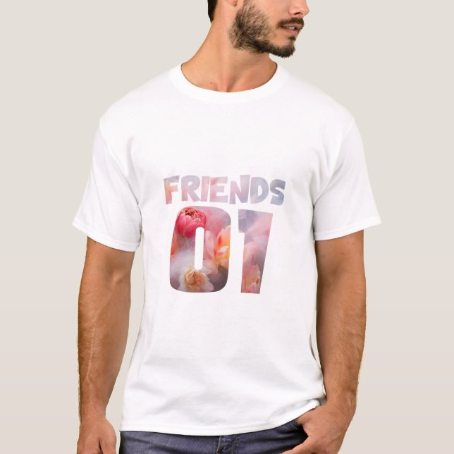 Camiseta Mejores amigos para 3 - Amigos (Anverso)