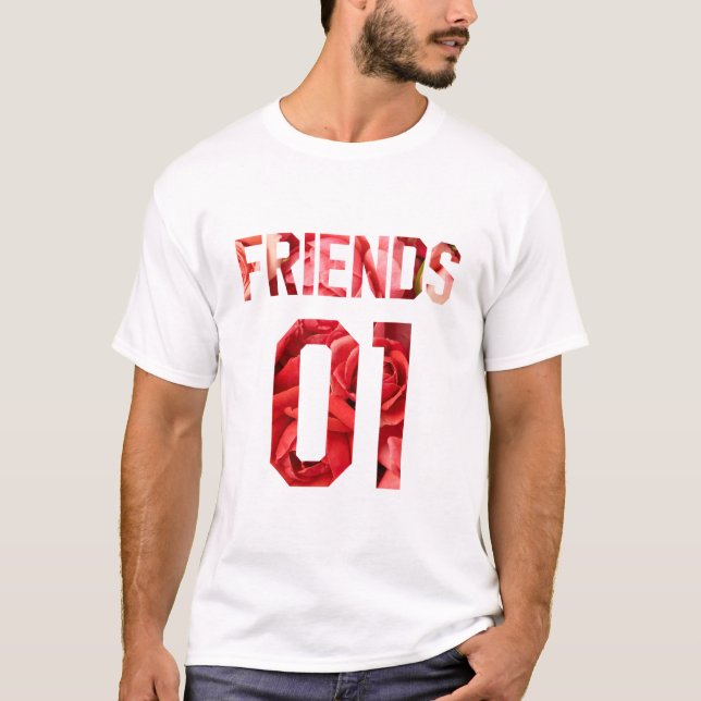 Camiseta Mejores amigos para 3 - amigos (Anverso)