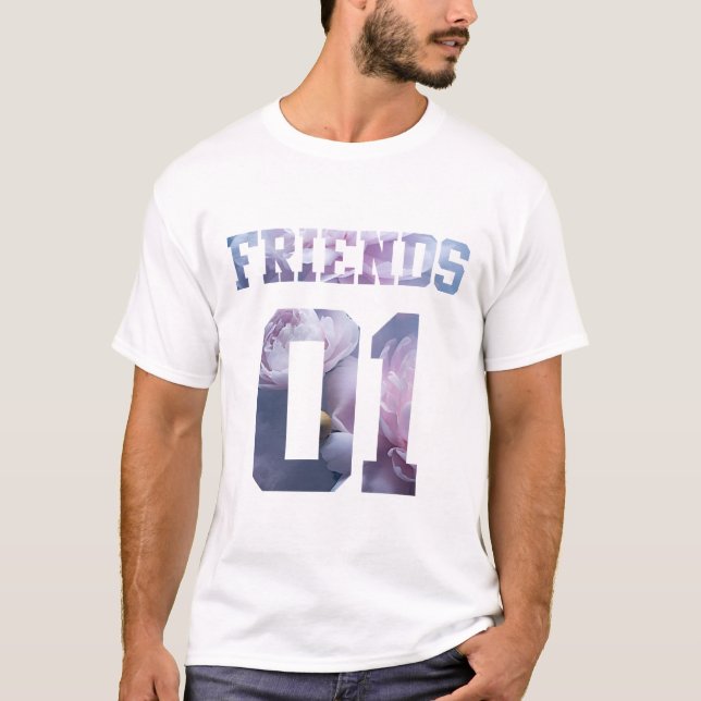 Camiseta Mejores amigos para 3 - Amigos (Anverso)