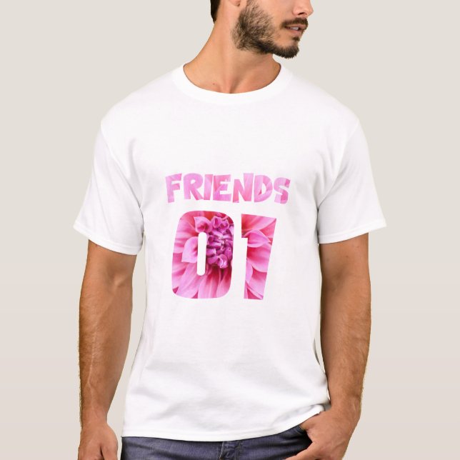 Camiseta Mejores amigos para 3 - Amigos (Anverso)