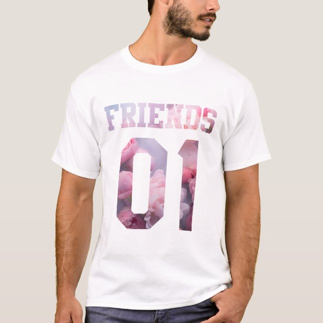 Camiseta Mejores amigos para 3 - Amigos (Anverso)