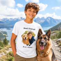 Mejores Amigos para Siempre Foto de Perro Niño Neg