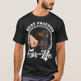 Camiseta Mejores Amigos Para Toda la Vida Humano y Perro