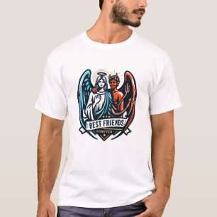 Camiseta Mejores Amigos por Siempre: Ángel y Diablo