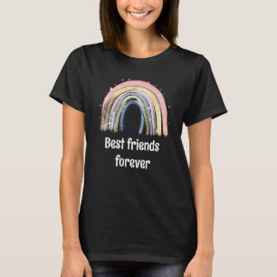 Camiseta Mejores amigos por siempre estrellas arcoíris de o