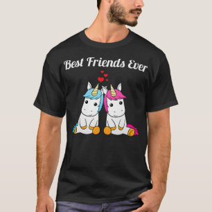 Camiseta Mejores Amigos Siempre Bff Mejores Amigos Unicorni