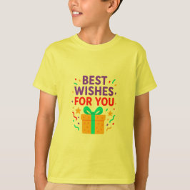 Camiseta Mejores deseos para los niños Cajón de regalo colo