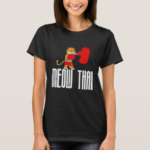 Camiseta Mejores luchadores de Muay Thai dice Gatos Maullid