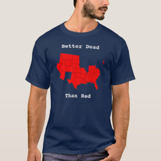 Camiseta Mejores muertos, que rojo