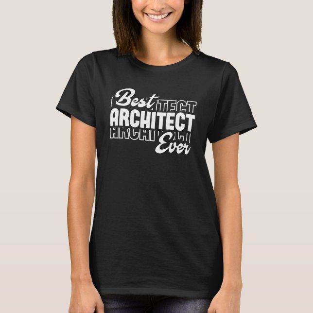 Camiseta Mejores notas gráficas de arquitectura para mujere (Anverso)