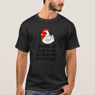 Camiseta Mejores Recuerdos Sueños Dulces Gallina Durmiendo