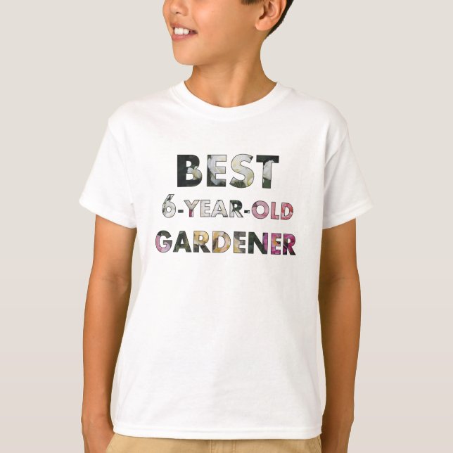 Camiseta Mejores Rosas de jardinería de 6 años (© Mira) (Anverso)
