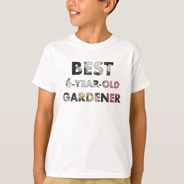 Camiseta Mejores Rosas de jardinería de 6 años (© Mira) (Anverso)