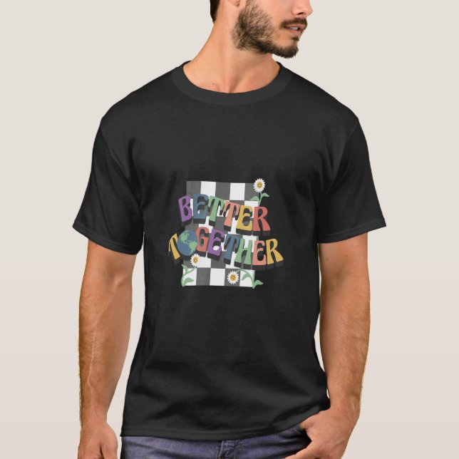 Camiseta Mejores Vibes Positivas Juntos Verificadas (Anverso)