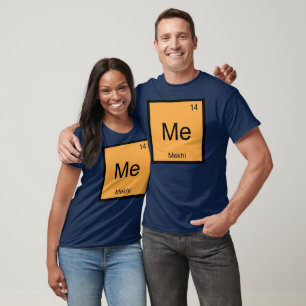 Camiseta Mekhi Nombre Química Elemento Tabla Periódica