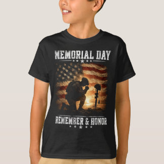 Camiseta Mel Día Bandera De EE. UU. Recordar Honor Patriota