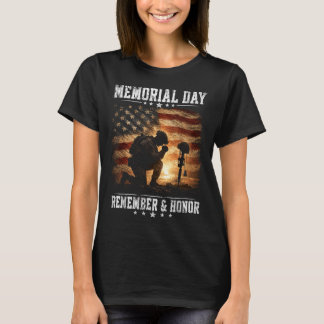 Camiseta Mel Día Bandera De EE. UU. Recordar Honor Patriota