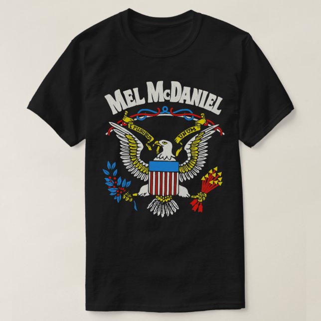 Camiseta Mel McDaniel Classic Country Music Legend TShirt (Diseño del anverso)