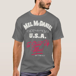 Camiseta Mel McDaniel De Pie En Su Torneo