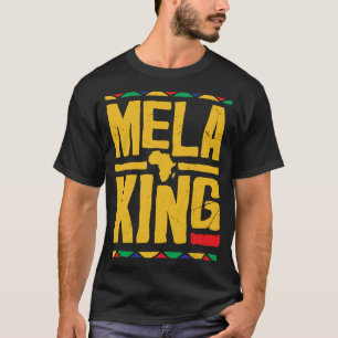 Camiseta Melaking Melanin King Fuerte Hombres Negros Pri Af