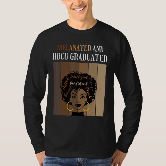Camiseta Melanated And HBCU Graduated Historical Black Coll (Anverso)
