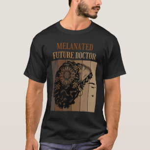 Camiseta Melanato Futuro Médica Med School Black Afro