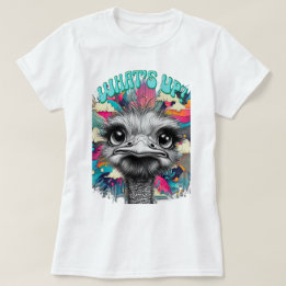 Camiseta Melancholy Rainbow Ostrich Women's Tee