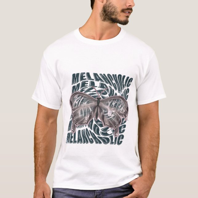 Camiseta Melancholy x mariposa (Anverso)