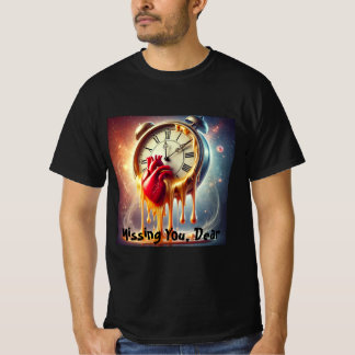 Camiseta Melancolía Clock Heart Mens Tshirt