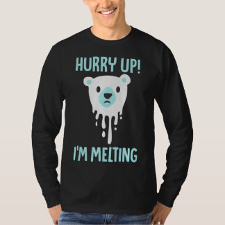 Camiseta Melancolía Hielo Cambio climático Conciencia sobre