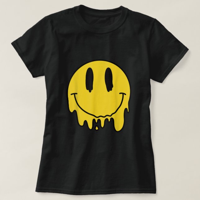 Camiseta Melancolía sonriente sonriente sonriente sonriente (Diseño del anverso)