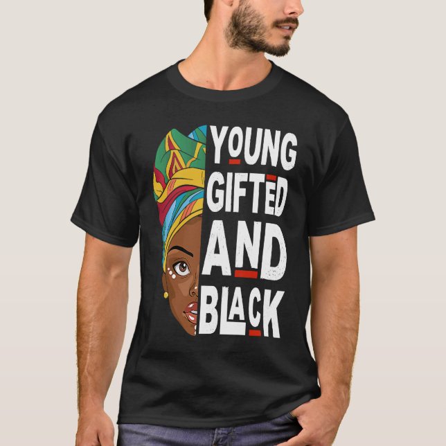 Camiseta Melani, el mes de la historia negra de África jove (Anverso)